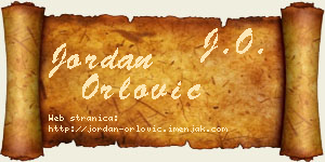 Jordan Orlović vizit kartica